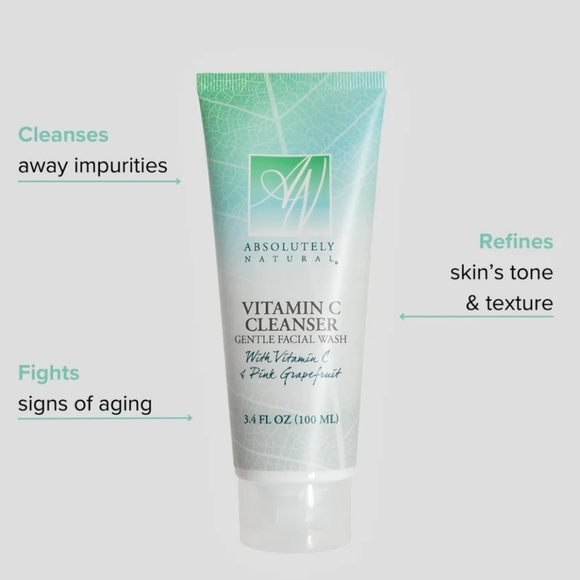 Absolutely Natural Vitamin C Cleanser Face Wash 3.4oz - Picture 2 of 4